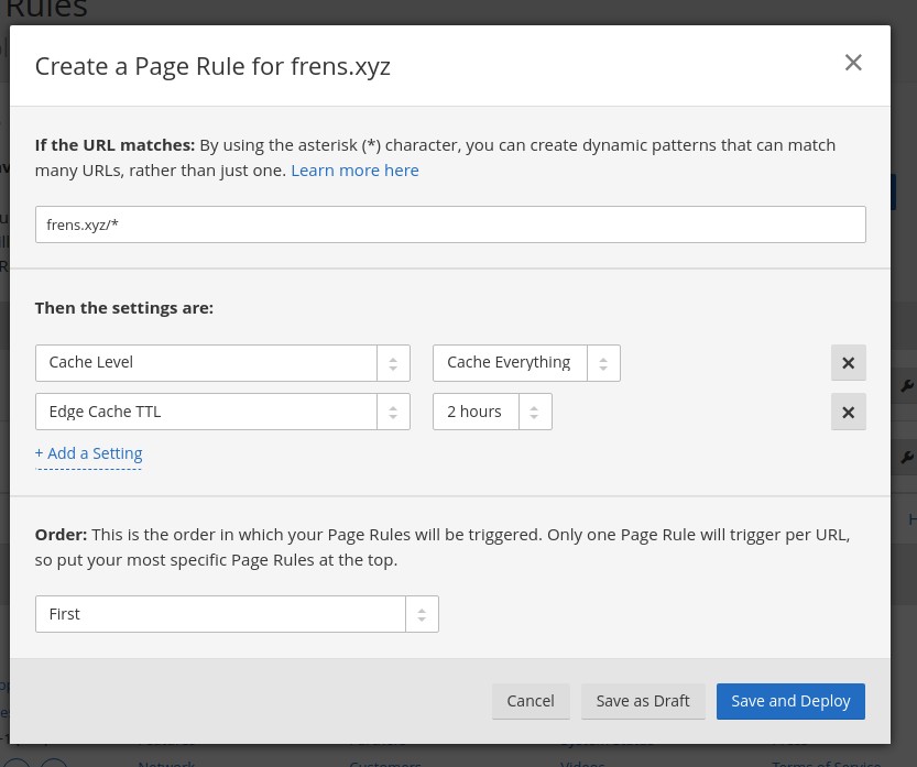cloudflare dns for runcloud
