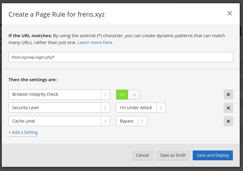 cloudflare dns for runcloud