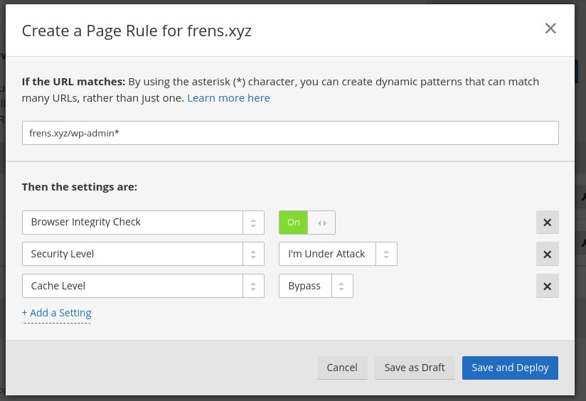 cloudflare dns for runcloud