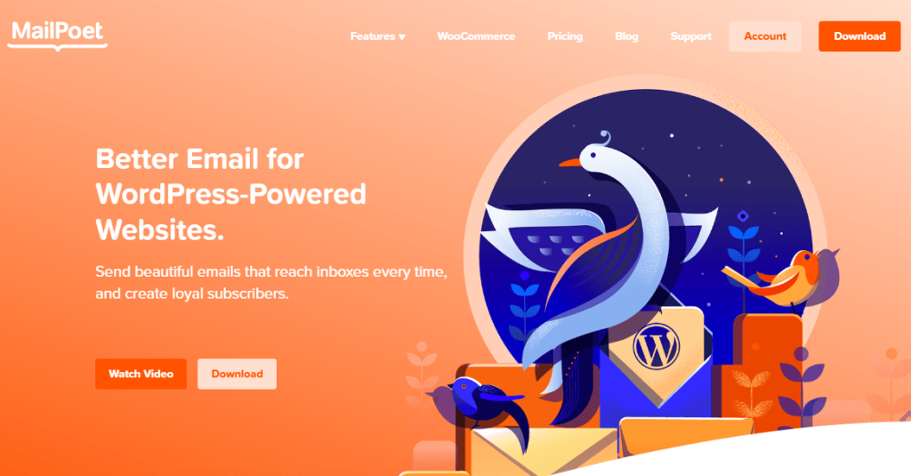 mailpoet homepage