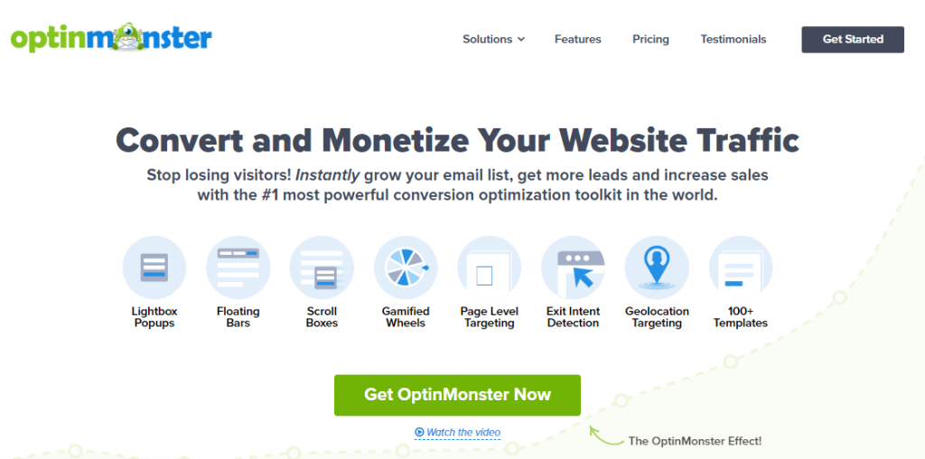 optin monster homepage