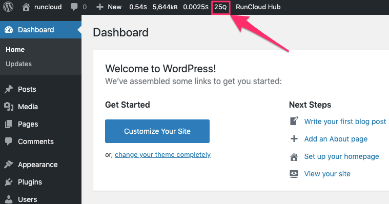 runcloud-redis-object-cache-dashboard-before