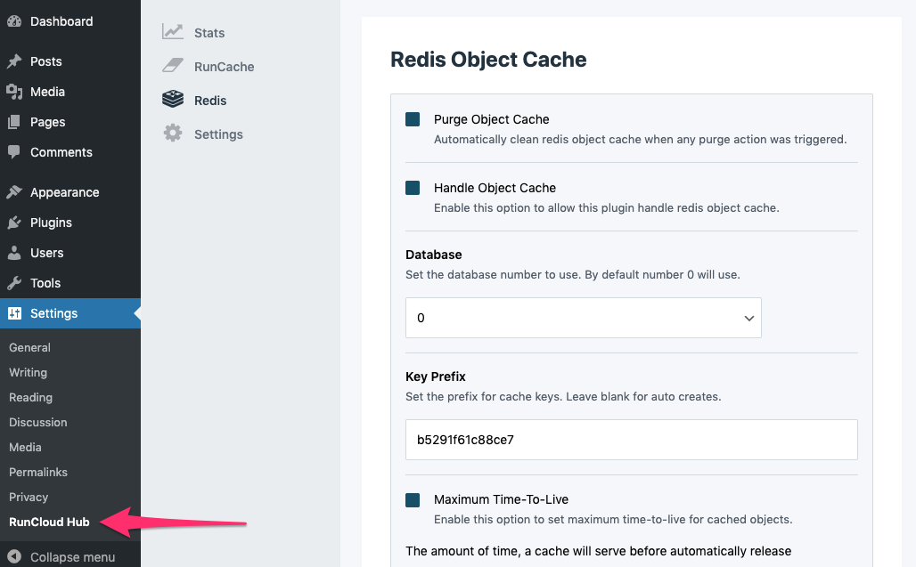 runcloud-redis-object-cache-runcloud-hub