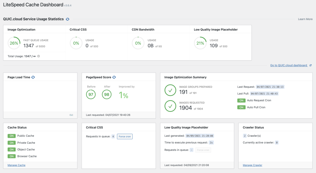 LiteSpeed Cache Plugin WordPress