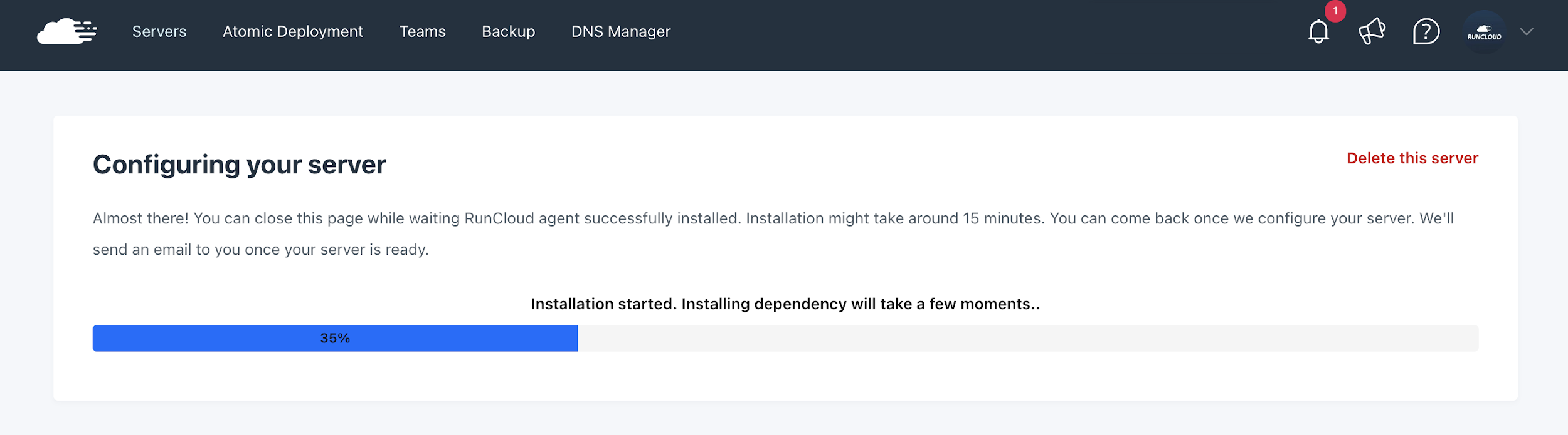 RunCloud Server Configuration