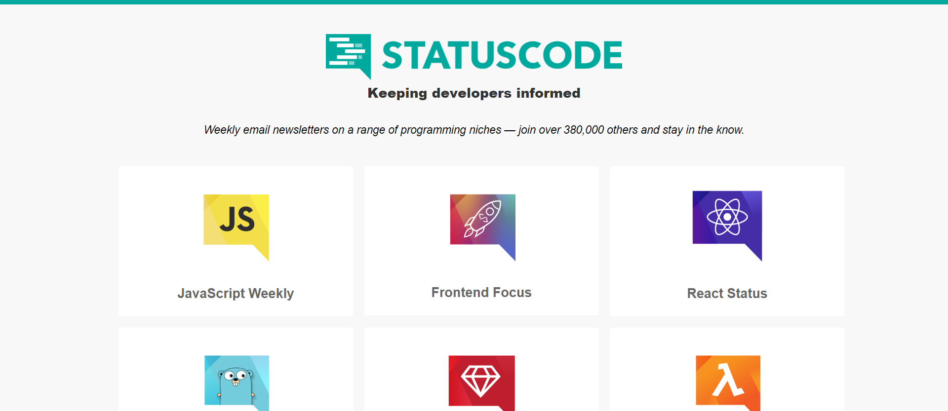 list of statuscode newsletters