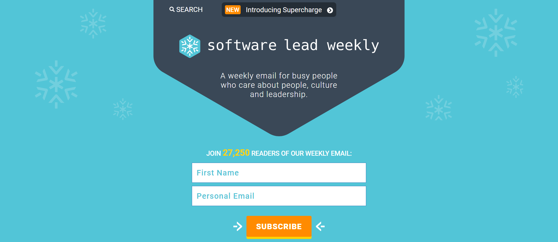 software lead weekly signup form