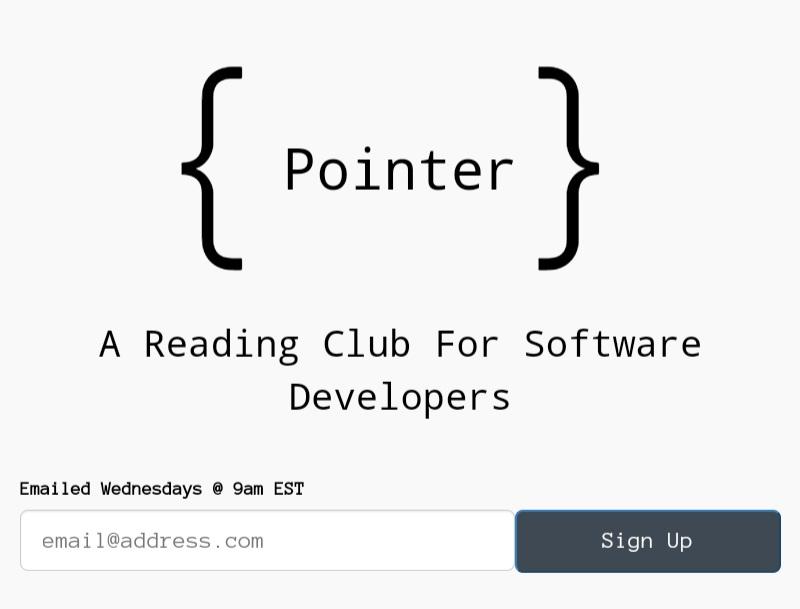 Pointer newsletter for software developers