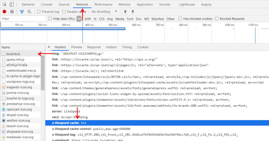 How to configure LScache in laravel apps