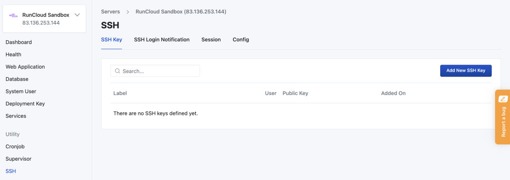 RunCloud New Server Management