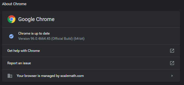 update google chrome