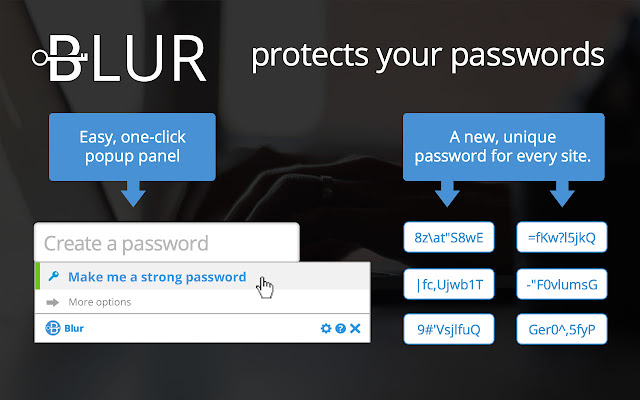 blur privacy extension homepage