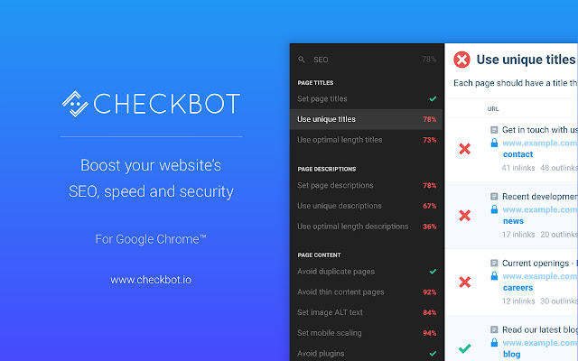 checkbot privacy extension homepage