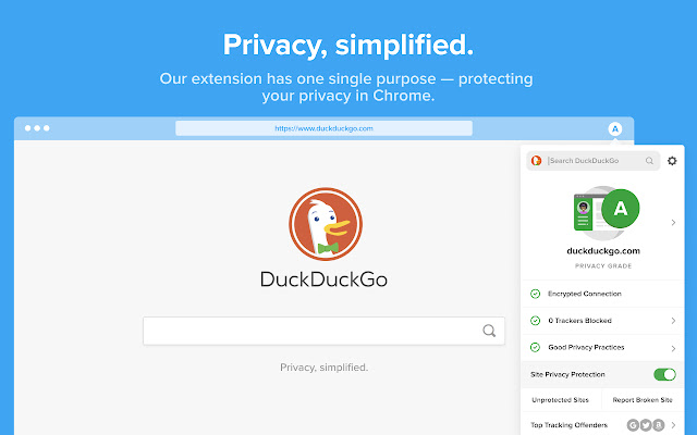 duckduckgo privacy essentials homepage