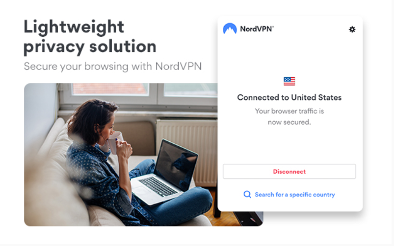 nord vpn privacy extension homepage