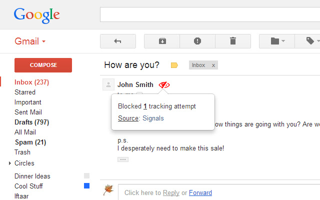 pixel block privacy extension