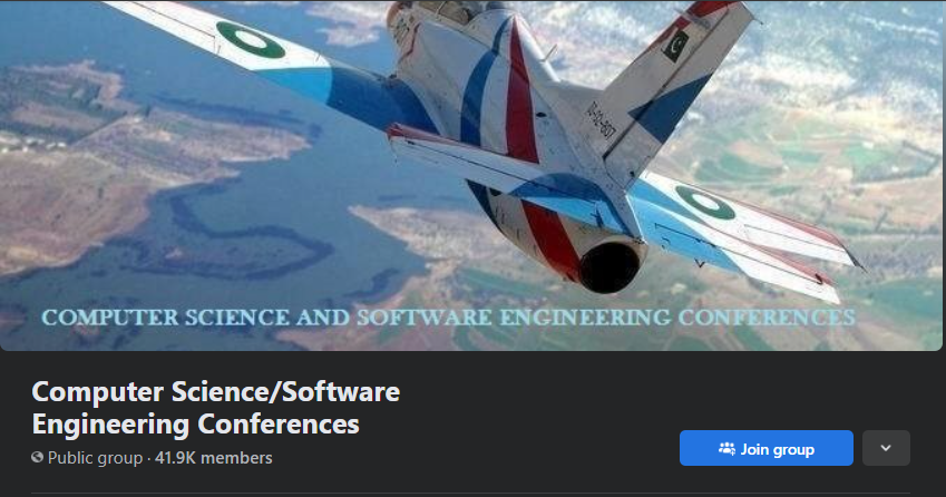 Computer Science software engineering conferences facebook group