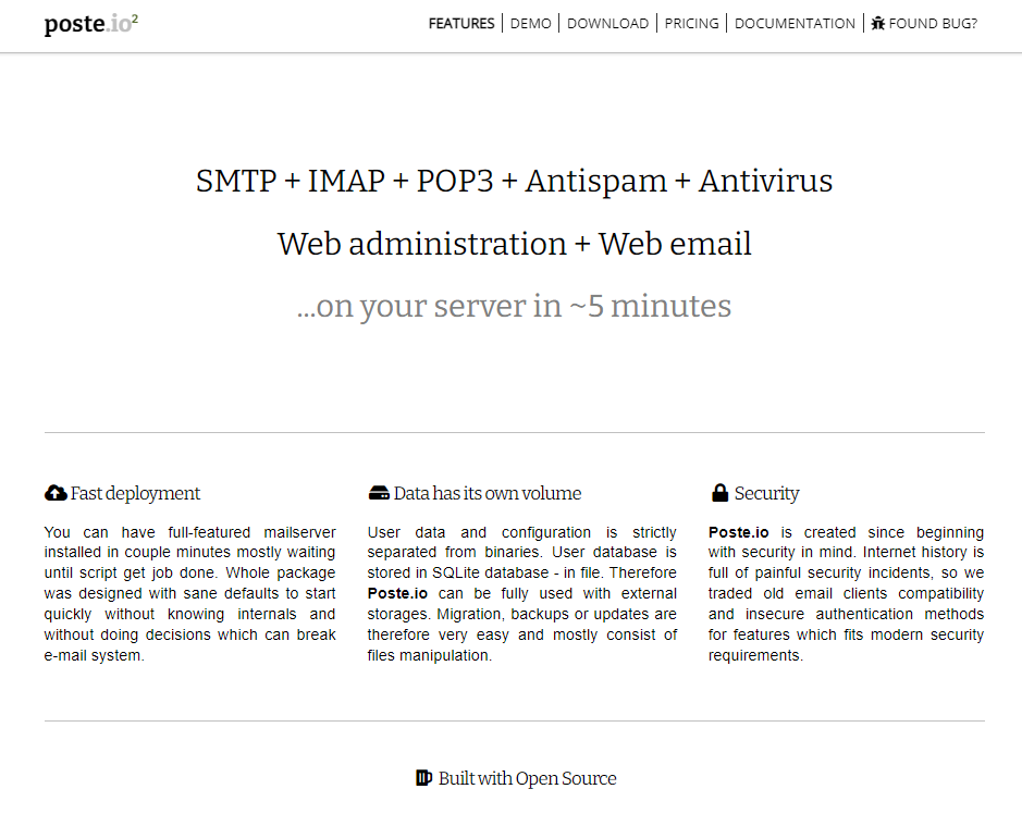 poste io homepage