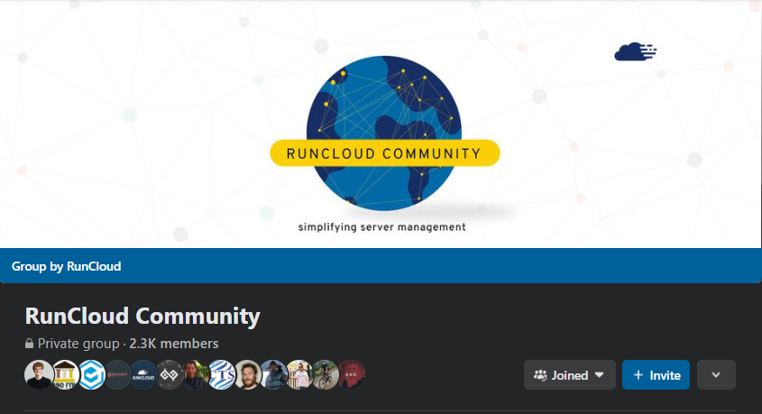 runcloud community facebook group for sysadmins and develoeprs