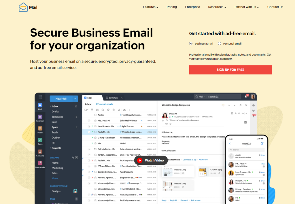 zoho mail