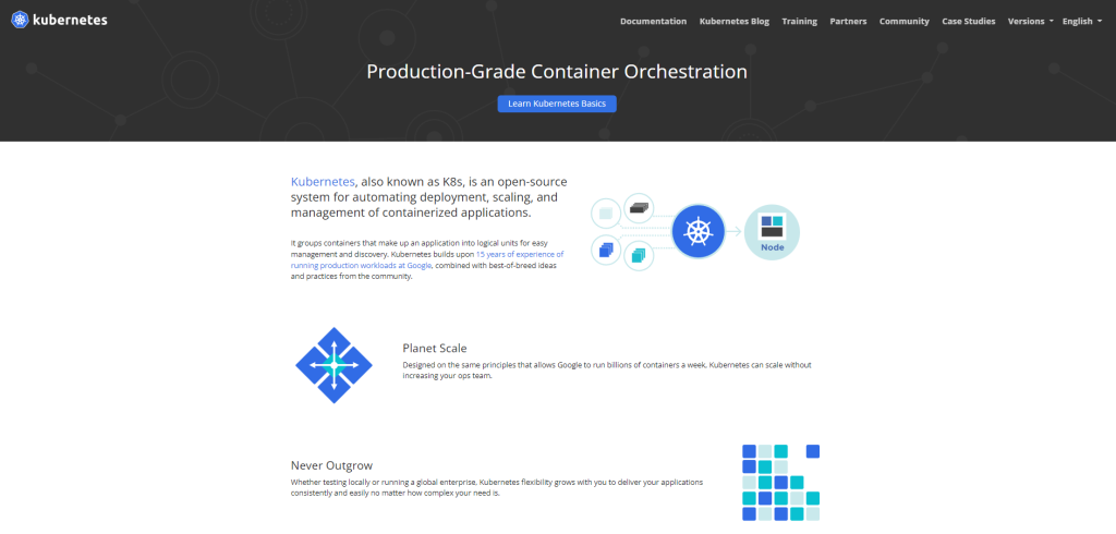 kubernetes homepage
