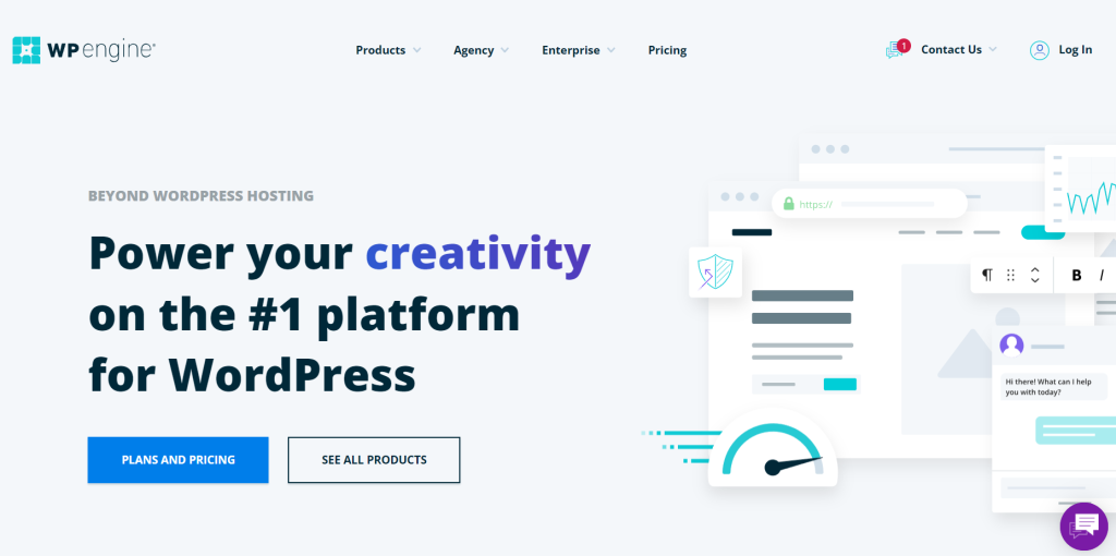 wp engine homepage