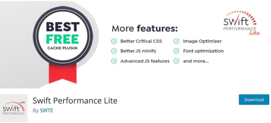 swift performance caching plugin homepage