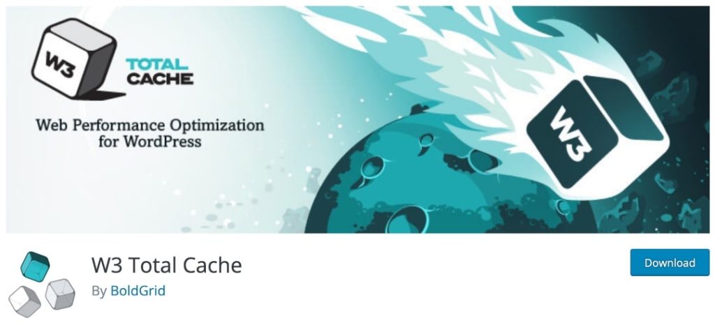 w3 total cache caching plugin homepage