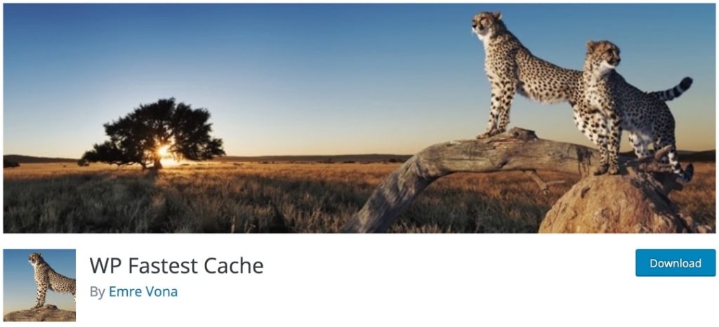 wp fastest cache caching plugin homepage