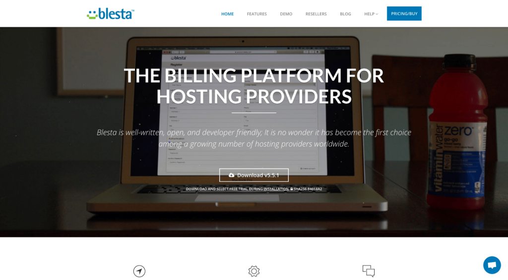 blesta homepage