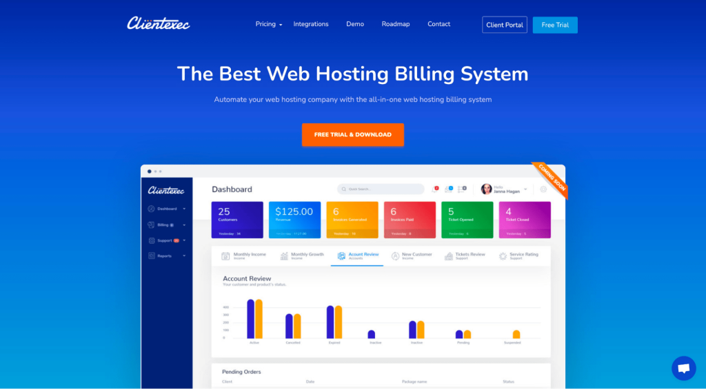 clientexec homepage