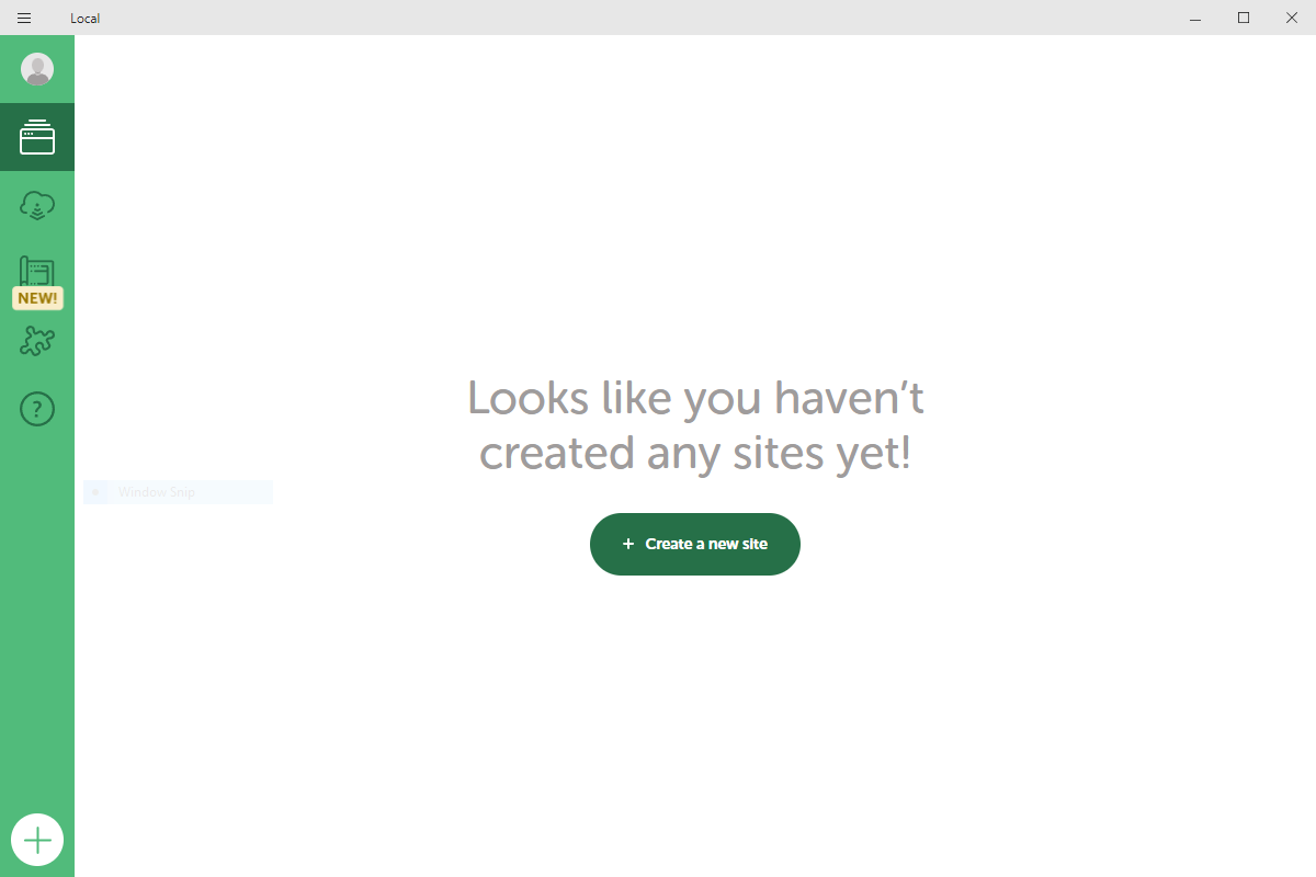 LocalWP empty screen