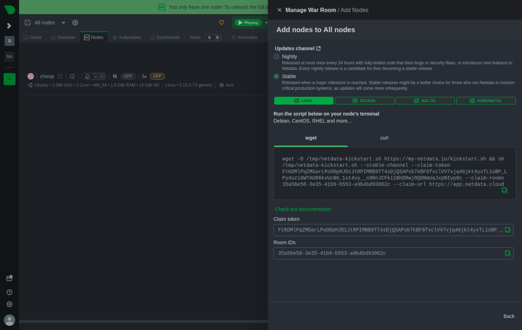 Netdata Installation script.