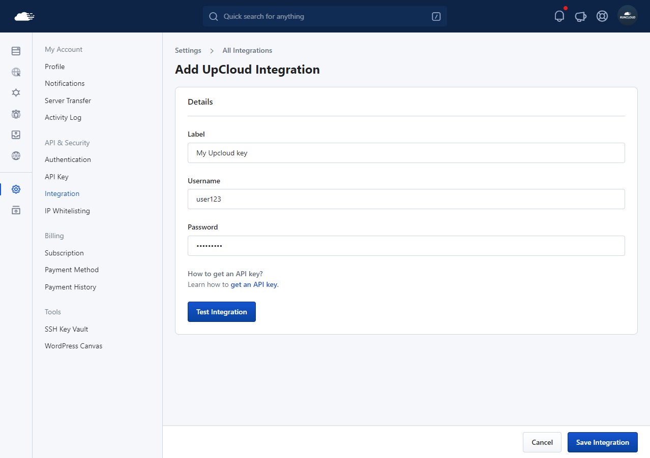 ADD upcloud integration