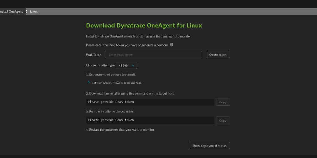 Dynatrace agent