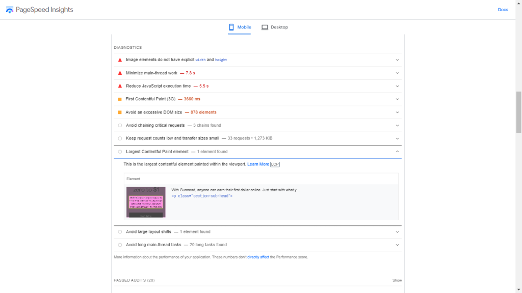 Core Web Vitals Metrics