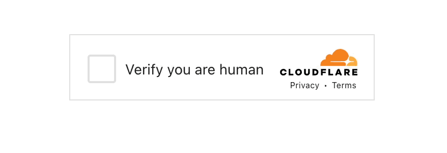 Cloudflare Turnstile captcha