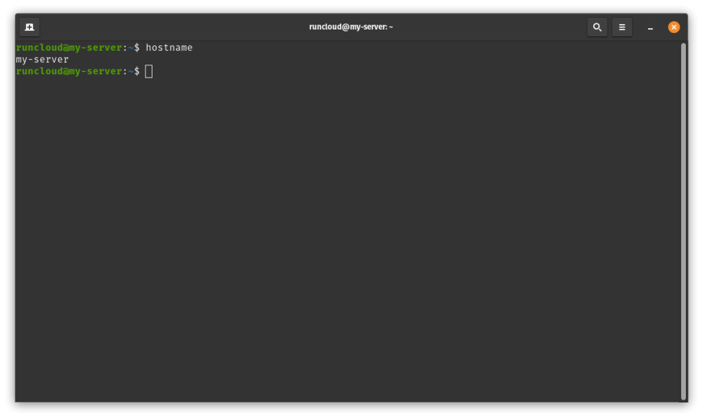 checking hostname in linux