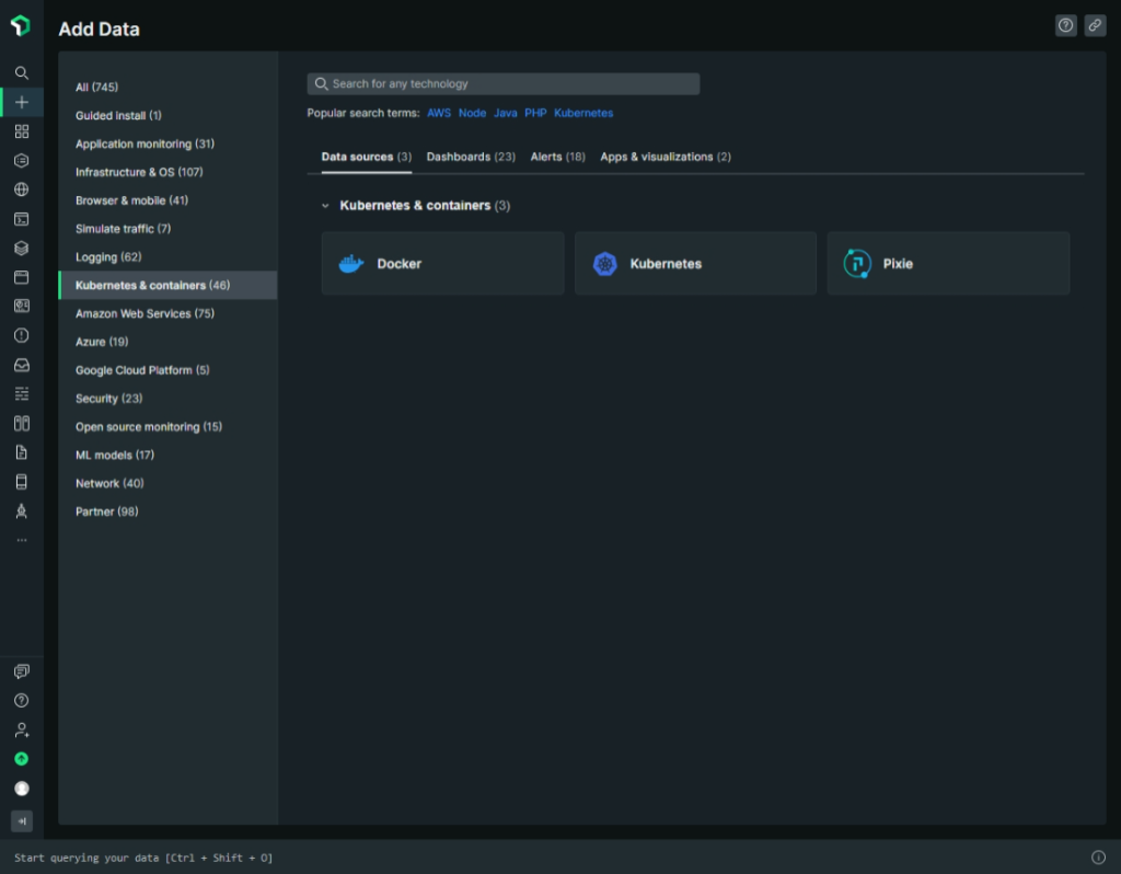 NewRelic container monitoring
