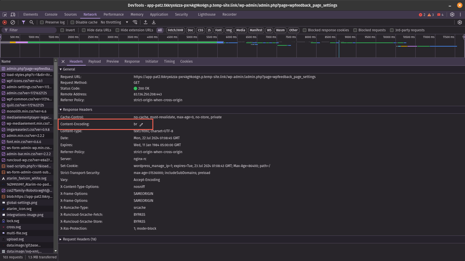 Browser developer tools