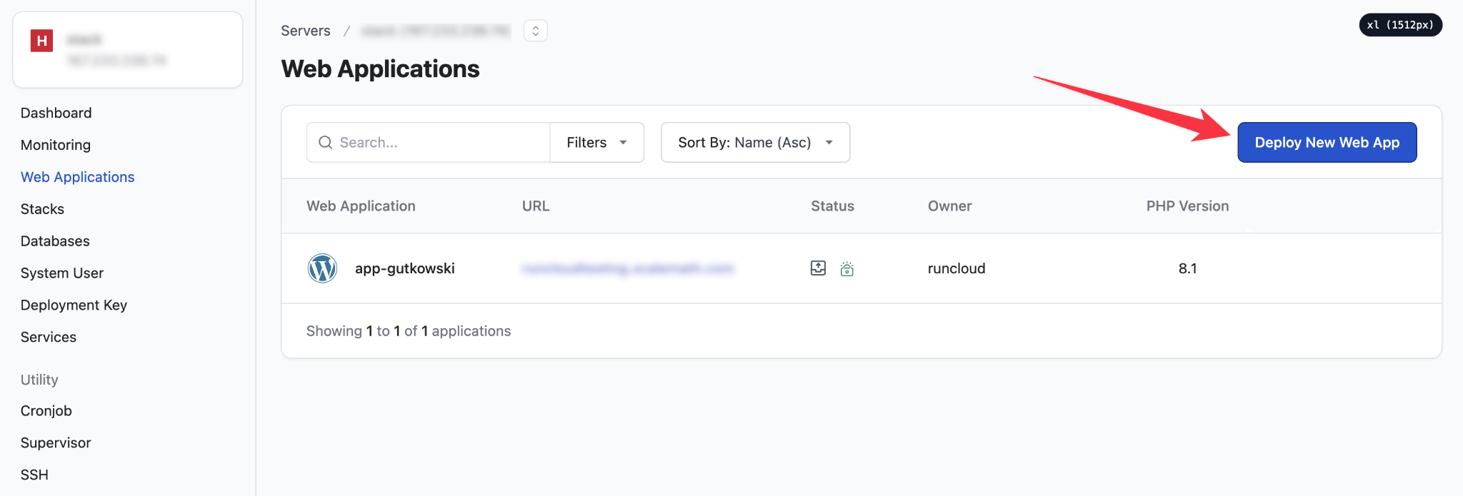 Deploy web application on RunCloud