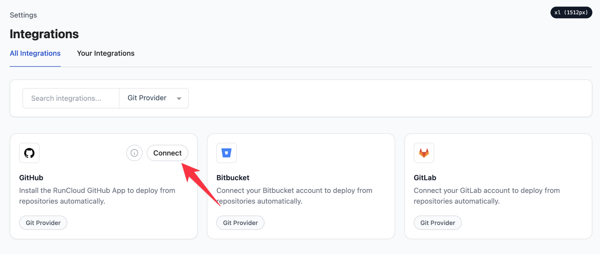 Github integration in RunCloud